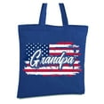 thumbnail image 2 of Awkward Styles American Flag Grandpa Tote Bag Red White and Blue USA Shopping Bag for Grandpa Love USA Patriotic Grandpa Canvas Bag Proud American Retro USA Flag Shopper Bag for Grandpa, 2 of 5