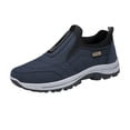 thumbnail image 2 of Men's Waterproof Hiking Shoes Slip On Walking Shoes Orthopedic Arch-Support Trainers - Lightweight Breathable Upper | Cushioned | Non-Slip Rubber Outsole | Outdoor Trail Blue 43, 2 of 7