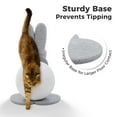 thumbnail image 5 of PEQULTI 23" Cute Cat Scratching Post Bunny Style Cat Scratcher with Paper Rope for Indoor Kitten Gray, 5 of 10