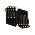 thumbnail image 4 of INSPIRE CHIC Women's Elastic High Waist Belt Tone Rivet Chain Front Cinch Black One Size, 4 of 7