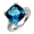 thumbnail image 2 of Fashion Jewelry Aqua Cushion Engagement Ring, 2 of 2