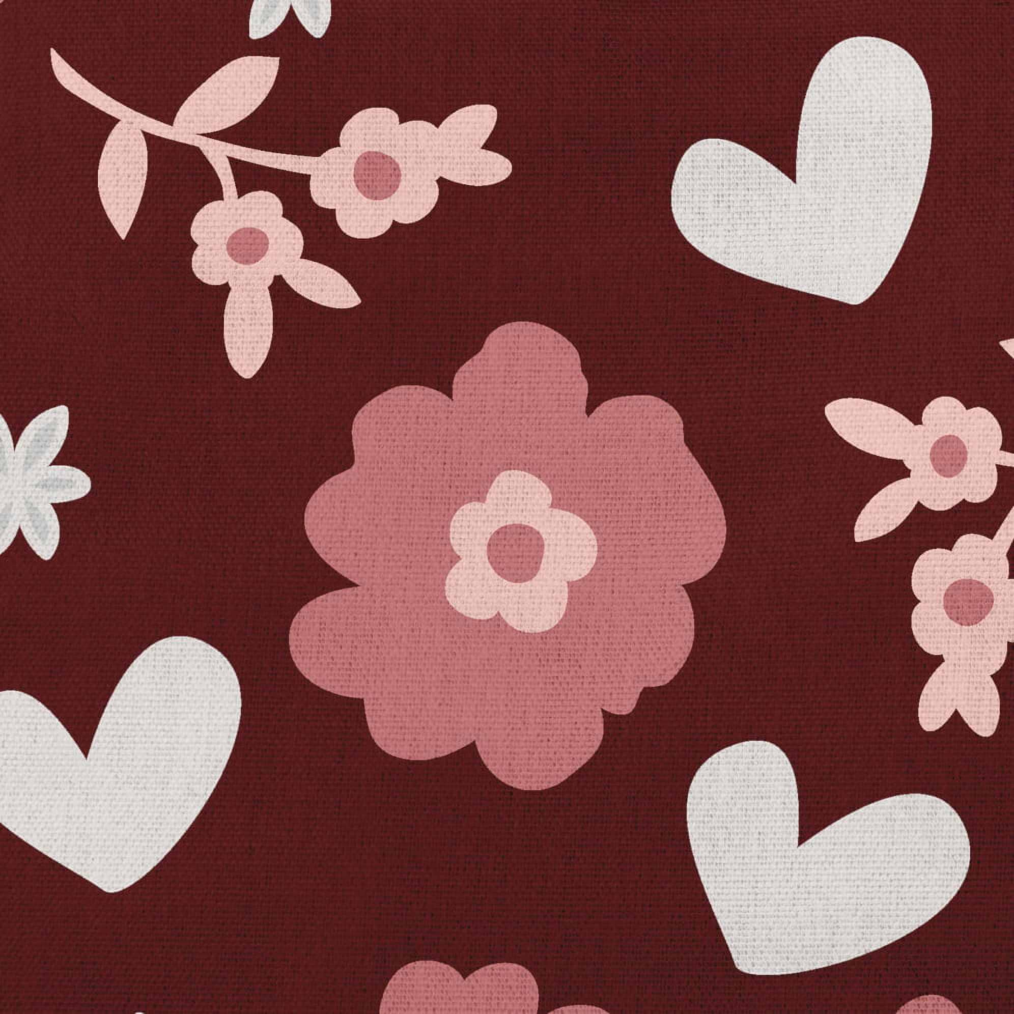 Simply Daisy 20 inch Flowery Love Valentines Indoor/Outdoor Throw Pillow