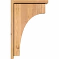 thumbnail image 3 of 5 1/2"W x 14"D x 22"H Huntington Smooth Corbel w/Backplate, Western Red Cedar, 3 of 9