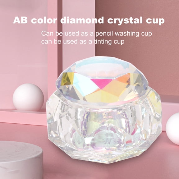opvise Nail Art Dappening Dish Wear Resistant Accessory Nail Acrylic Liquid Powder Dappen Plate Bowl for Salon