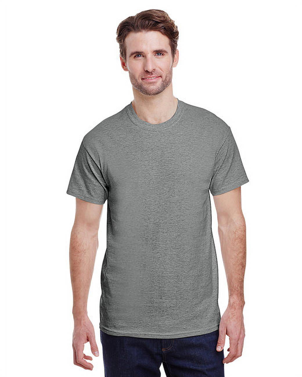 Gildan G500 Adult Unisex Graphite Heather Heavy Cotton T-Shirts, 3 Pack ...