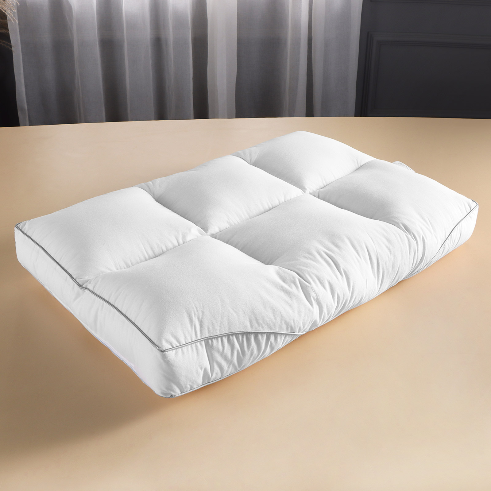 Bed Pillow For Sleeping, Fluffy Support Firm Pillow For Side Stomach