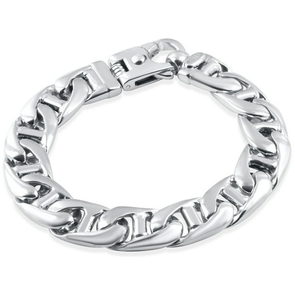 Pompeii Men's Link 14k Gold (113gram) or Platinum (183gram) 13.5mm Bracelet 9" (,)