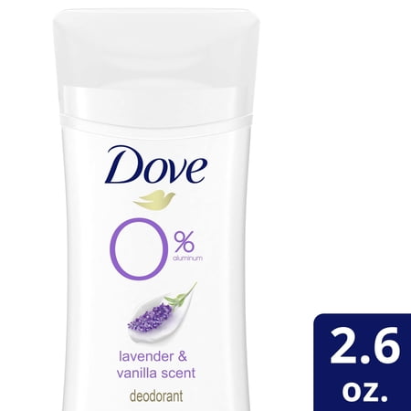 Dove 0% Aluminum Deodorant Stick Lavender and Vanilla, 2.6 oz1 Count