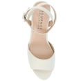 thumbnail image 5 of Journee Womens Nairri Vegan Leather Platform Heel Dress Sandals, Widths Available, 5 of 10