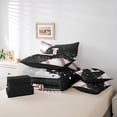 thumbnail image 6 of jejeloiu Baseball Game 7 Pieces Bedding Comforter Set,Ball Sport Lover Full Bedding Set,First Letter L Fitted Sheet Flat Sheet For Girls,Super Cozy Room Decor Reversible, 6 of 8