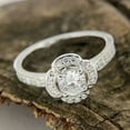 thumbnail image 3 of 1.5 Carat Round cut Engagement Ring in 14K White Gold Over Silver, 3 of 3