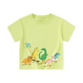 thumbnail image 4 of HNMKIU Boys T-Shirts Dinosaur Print Crewneck Short Sleeve Graphic Tee Cute Summer Tops for Kids, 4 of 4