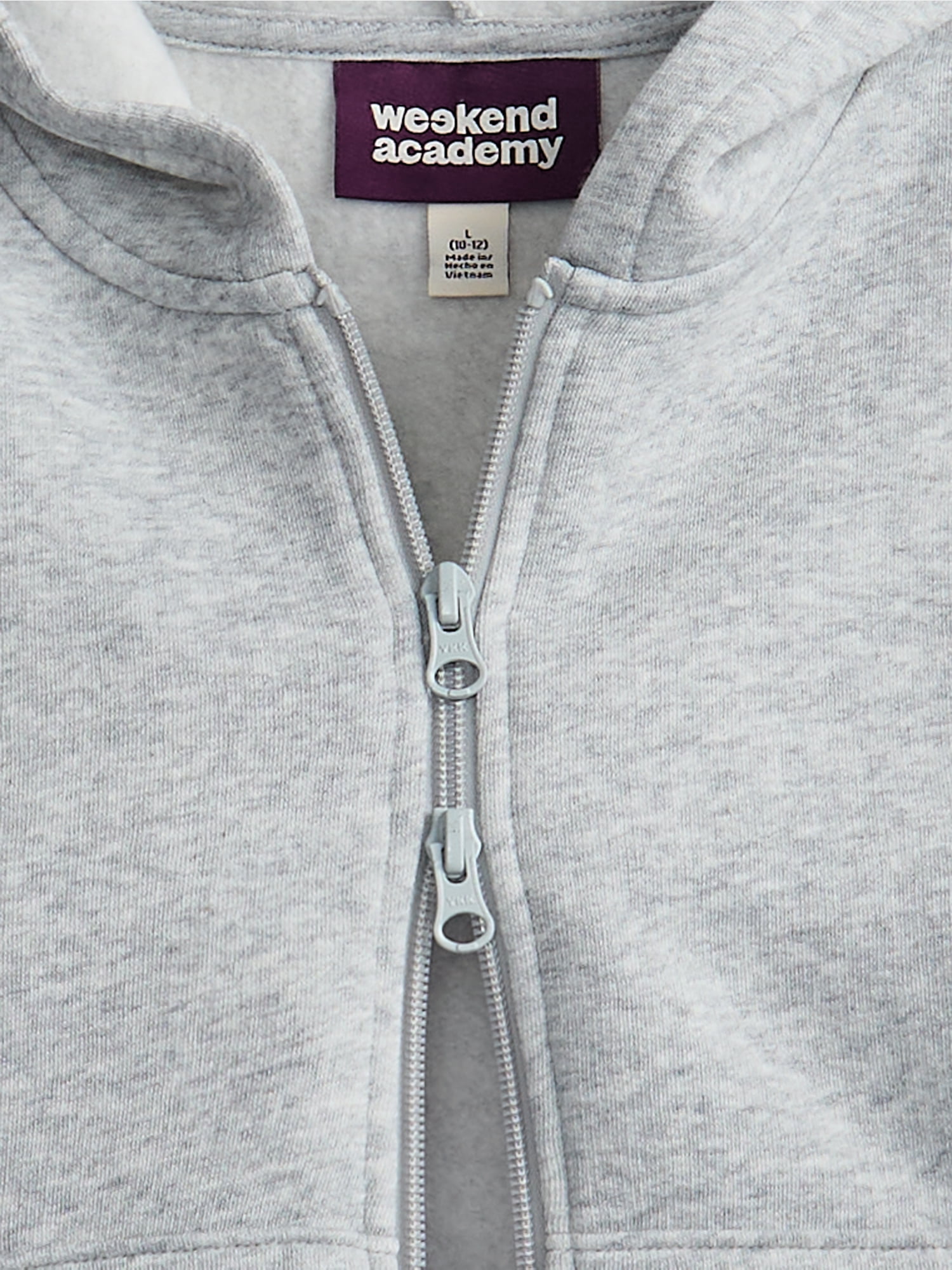 Weekend Academy Girls Zip Up Fleece Hoodie, Sizes 4-18