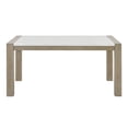 thumbnail image 3 of Tabitha 5-Piece Dining Set: 66" White Faux Marble Table & 4 Light Gray Chairs, Light Oak Finish, Seats 6, Ideal for Kitchen or Dining Room, 3 of 6