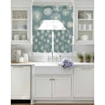 thumbnail image 4 of White Dandelion Kitchen Curtains Sets 36 Inch Length with Valance, Pastoral Botanical Floral Swag Valances and Tiers Curtain Set Drapes Swag Curtains for Living Room, Bathroom, Bedroom, Cafe, 4 of 6