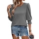thumbnail image 2 of Chaqueta deportiva,Blusa informal para mujer, manga 3/4 con puños fruncidos, tejido de poliéster, ideal para uso diario, sopatenor, 2 of 9