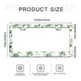 thumbnail image 6 of Eucalyptus Leaves License Plate Frames for Women Men Car Plate Holder Cover Metal Tag Aluminum Car Accessories Front Rear Plate Decor, 6 of 6