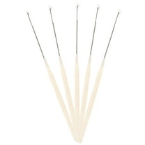 Greenadscape Jewelry Needle for Beads 5Pcs Bead Needles Silver Beige Diy Projects
