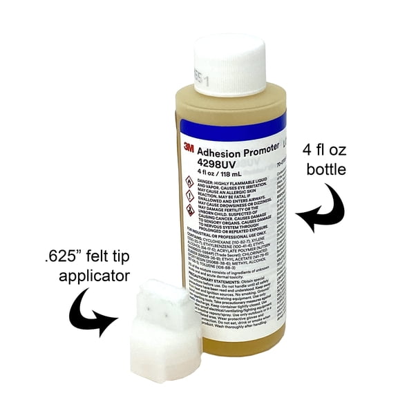 4298 3M, Adhesion Promoter, 4298UV, Tape Primer 4 fl oz 118 mL - Walmart.com