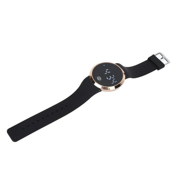 Couple Watch Waterproof Adjustable LED Digital Watch Round Touch