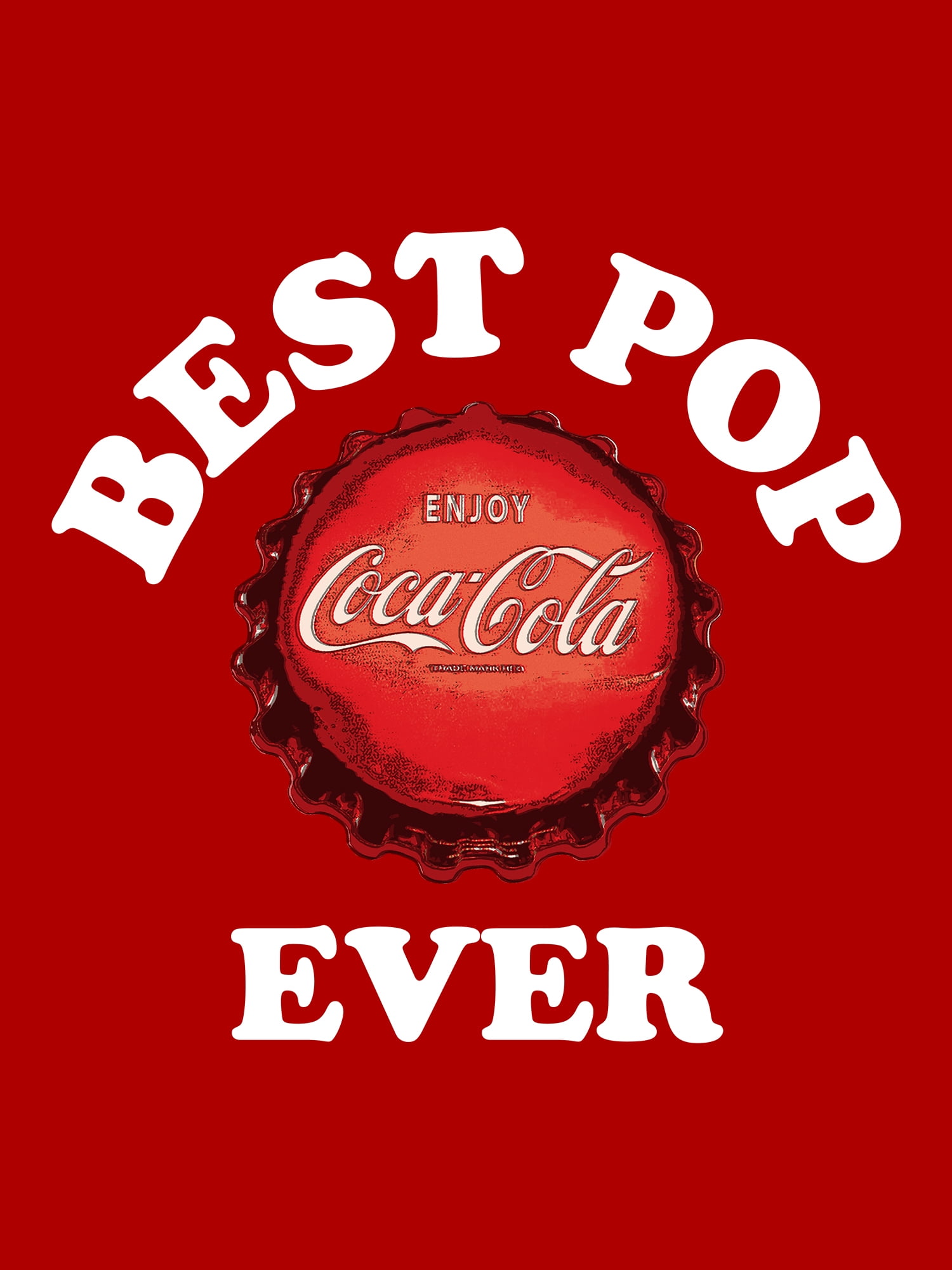 Coca Cola Best Pop Apparel, Men's Graphic Crew Neck T-Shirt, Sizes S-3XL (Men's Big & Tall)