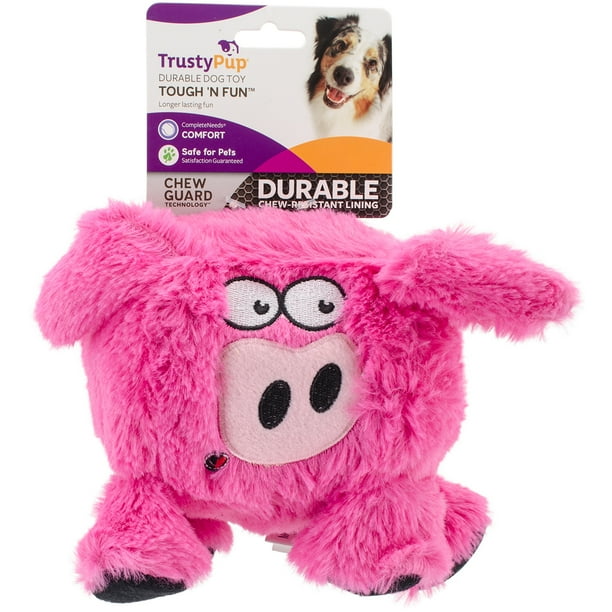TrustyPup® Squares Pig Squeaker Dog Toy