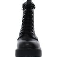 thumbnail image 5 of Steve Madden Womens Tornado Leather Lace-Up Combat Boots Black 6 Medium (B,M), 5 of 5