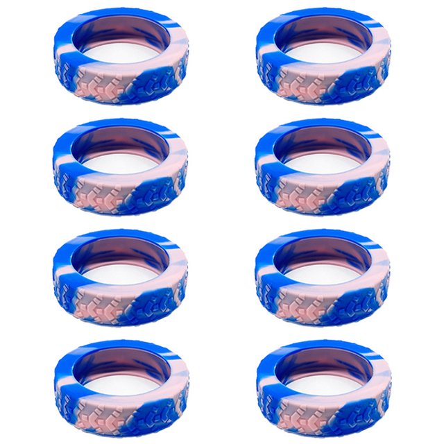 Protector de ruedas de equipaje 8 Uds cubierta protectora de rueda de equipaje resistente al desgaste de silicona para equipaje de mano