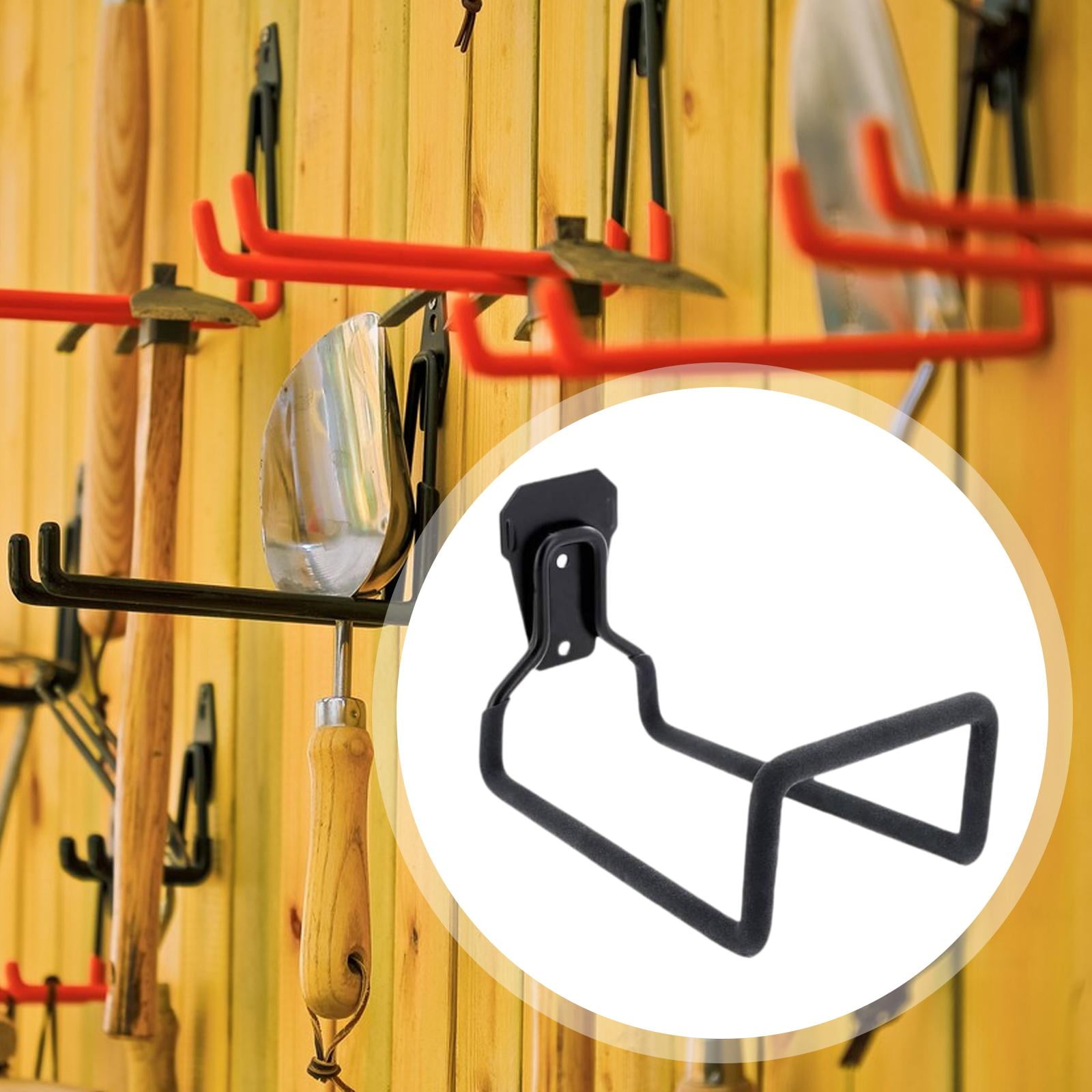 Miulika Garden Hose Holder Metal Hanger Sturdy Carbon Steel Organiser Wall Mount Hose Reel Garage Hook for Garden Garage Outdoor Yard