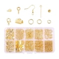 thumbnail image 2 of Suministros para la fabricación de joyas Juego de fabricación de pendientes Accesorios de reparación de joyas con anillos de salto abiertos Hallazgos Dorado Sunnimix Anillos de salto abiertos, 2 of 8