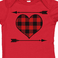 thumbnail image 4 of Inktastic Buffalo Plaid Valentines Day Heart Boys or Girls Baby Bodysuit, 4 of 5