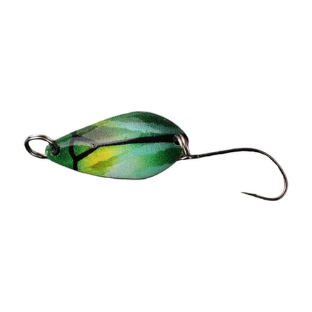 Metal Fishing Lure Spoon Bait for Freshwater Casting 1g Mini Artificial Hard Bait Insect Shape for Bass Trout Perch Stream Lake River Fishing