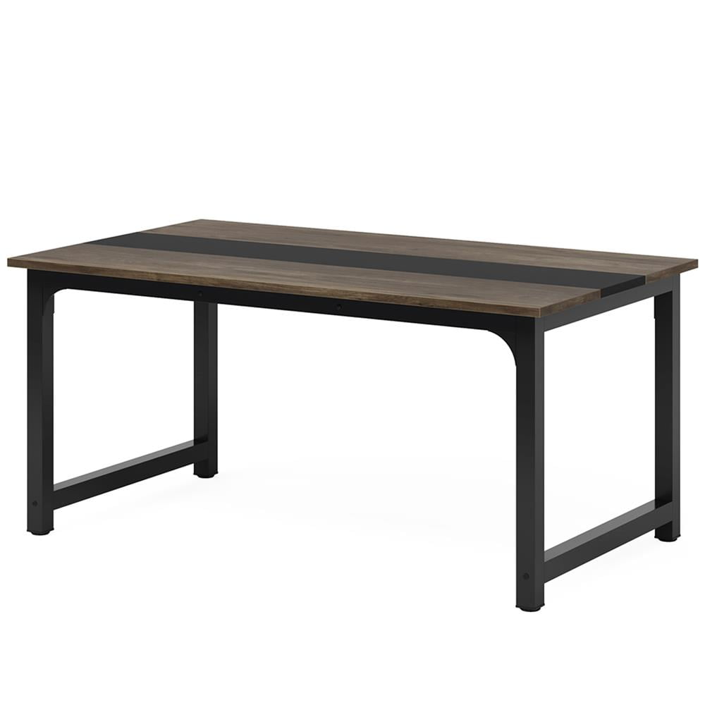 Resenkos Study Writing Desk, Computer Desk,Simple Conference Table, Rectangular Meeting Table Computer Desk,Gray