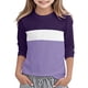 thumbnail image 4 of Blusas y camisas de manga corta con cuello redondo para verano y primavera, moda para niños pequeños, blusa lisa con cuello redondo y manga 3/4 para mujer, blusa de poliéster para niños, 4 of 5