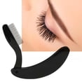 thumbnail image 4 of Neinkie Eyelash Brush Foldable Portable Lightweight Multifunctional Safe Separate Eyelashes Curved Plastic Handle Stainless Steel Teeth Eyebrow Steel Comb for Woman, 4 of 9