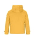 thumbnail image 4 of LpwkSSA Men Winter Warm Padded Coats Parkas Casual Solid Color Hooded Zipper Jackets with Pockets Long Sleeve Cardigan Eiderdown Coat Yellow XXXL, 4 of 5
