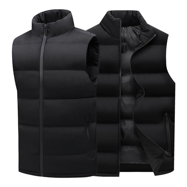 Chaleco informal de gran tamaño para hombre, chaleco de algodón cálido para otoño e invierno.