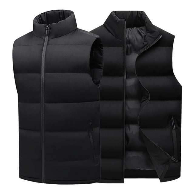 Chaleco informal de gran tamaño para hombre, chaleco de algodón cálido para otoño e invierno.