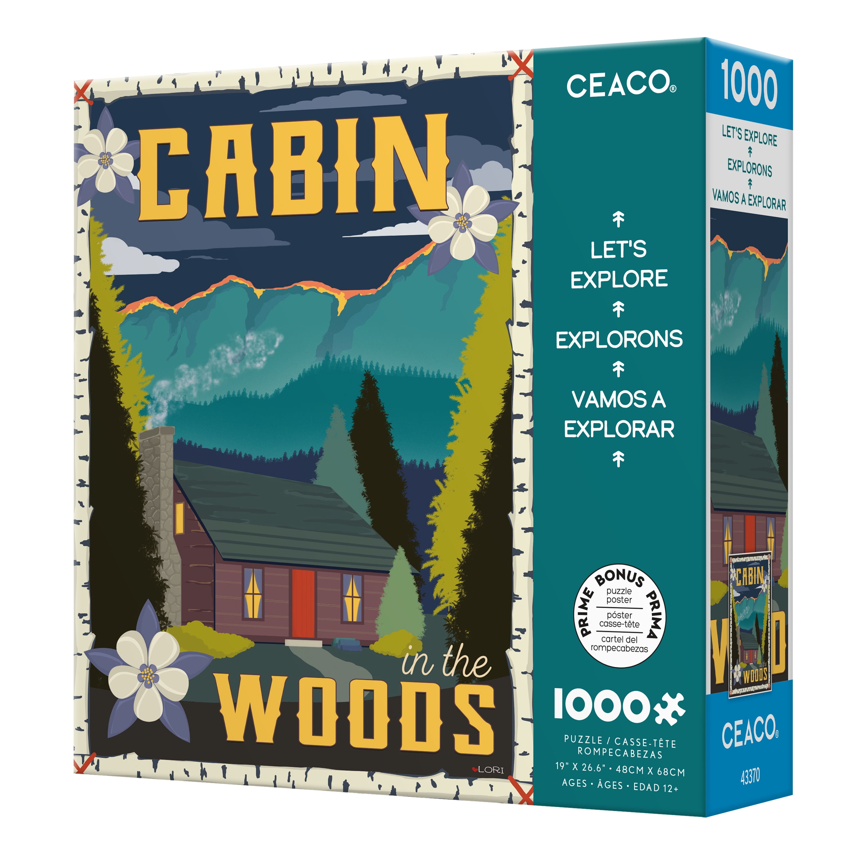 Ceaco Let S Explore Cabin In The Woods 1000 Piece Interlocking Jigsaw Puzzle