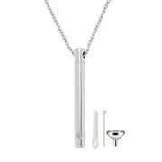 OCUHOME 1 Set Pet Urn Necklace High Durability Rust-proof Stainless Steel Jewelry Necklace with Ashes Holder Bottle Pendant for Women