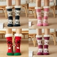 thumbnail image 3 of Xmarks Womens Christmas Fuzzy Socks, Cute Coral Fleece Winter Warm Cozy Soft Slipper Socks Holiday Xmas Socks for Women Girls, 3 of 7