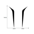 thumbnail image 1 of EDTara 2pcs Auto Vinyl Film Hood Cover Car Stickers Long Stripe Decals Diy Racing Styling Sticker Tuning Accessories, 1 of 8