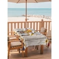 thumbnail image 2 of Outdoor Tablecloth with Umbrella Hole for Patio/Picnic/Party/Camping, Vintage Sunflower Truck Waterproof Table Cloth Rectangle Table Cover Washable, Wooden Yellow Summer Botanical Floral (52"x 70"), 2 of 8