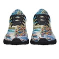 thumbnail image 5 of Sea Turtles Merry ChriStas Palmetto Tree South Carolina Shoes Sneakers Black Size 7, 5 of 7