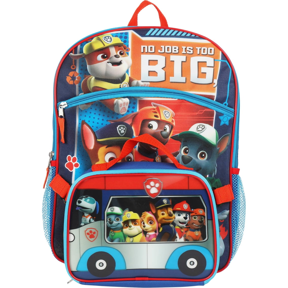 paw patrol backpack with lunch box
