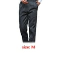 thumbnail image 3 of Pantalones de Chef Inteprter para Hombre con Bolsillos en la Cintura Elástica Holgados, 3 of 6