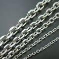 thumbnail image 3 of 5/10Meter Wholesale Finding Silver Stainless Steel 7/10mm Rolo Chain In Bulk, 3 of 4