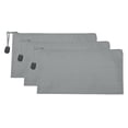 thumbnail image 1 of Unique Bargains Waterproof Zipper File Bags, A6 Document Holders for Office, Gray 3 Pack, 1 of 6