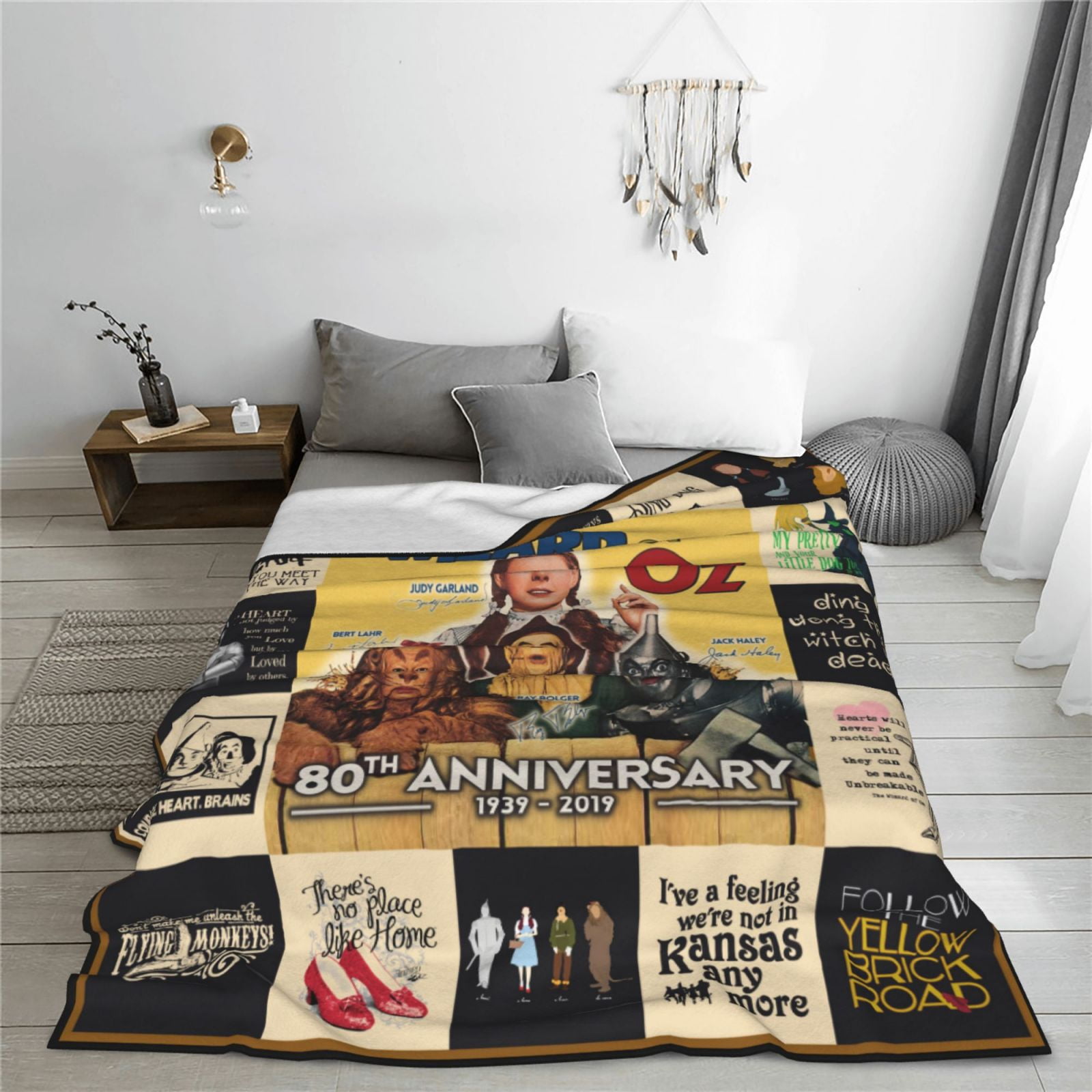 The Wizard of Oz Throw Blanket 50"X40" Soft Flannel Lightweight Plush Air Conditioner Quilt Suitable For Sofa,Living Room,Bedroom,Double Bed