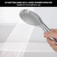 thumbnail image 4 of Qiilu Handheld Shower Head,Electroplating 6 Functions Pressurized Shower Head Hand Shower Bathroom Accessories,Shower Head, 4 of 9